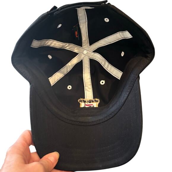 Newcastle Blk Golf Hat Baseball Cap by Pukkaheadwear, One Size Adjustable, EUC - Picture 2 of 4